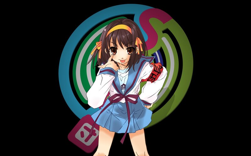 anime girl with school uniform