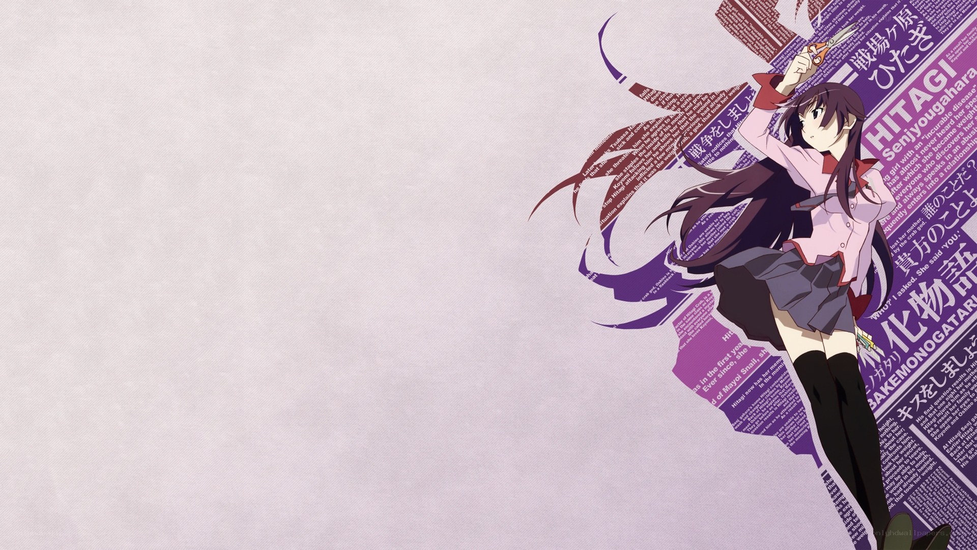 anime girl with scissors