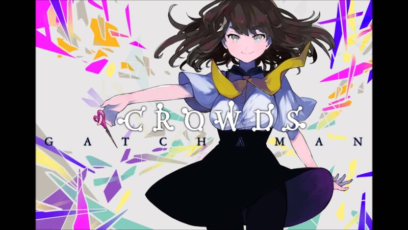 Anime Girl with Scissors — Purple, Dynamic