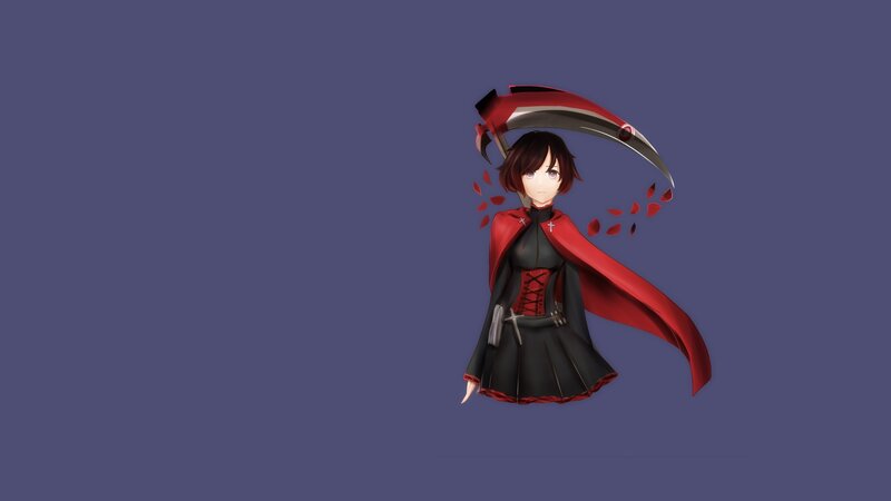 Anime girl with scythe
