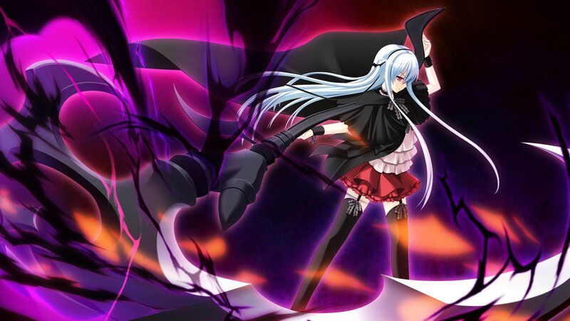 anime girl with scythe
