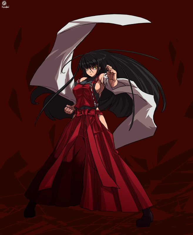 anime girl with scythe