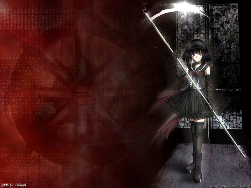 Anime girl with scythe