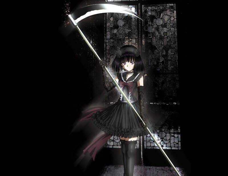 anime girl with scythe