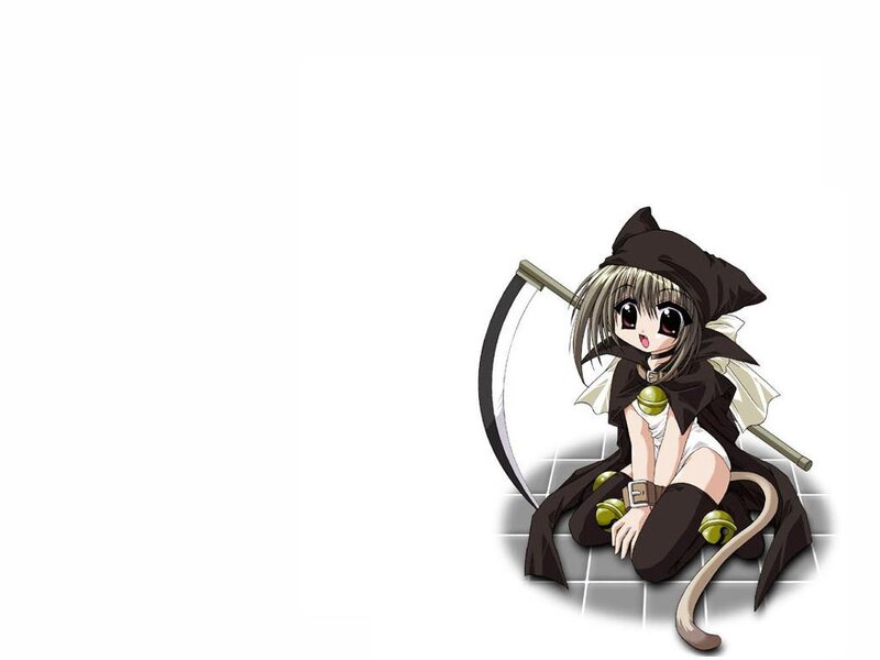 anime girl with scythe