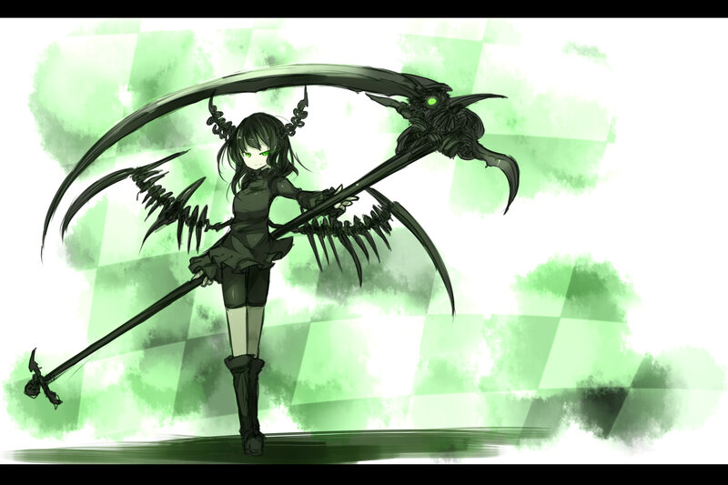 anime girl with scythe