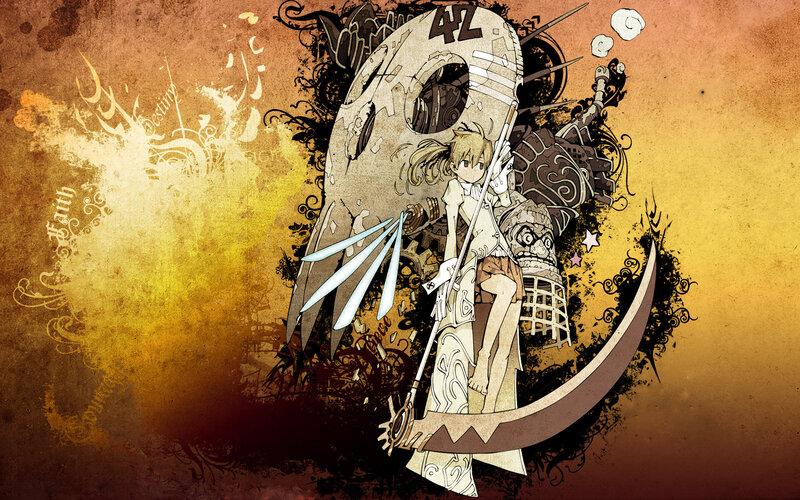 anime girl with scythe