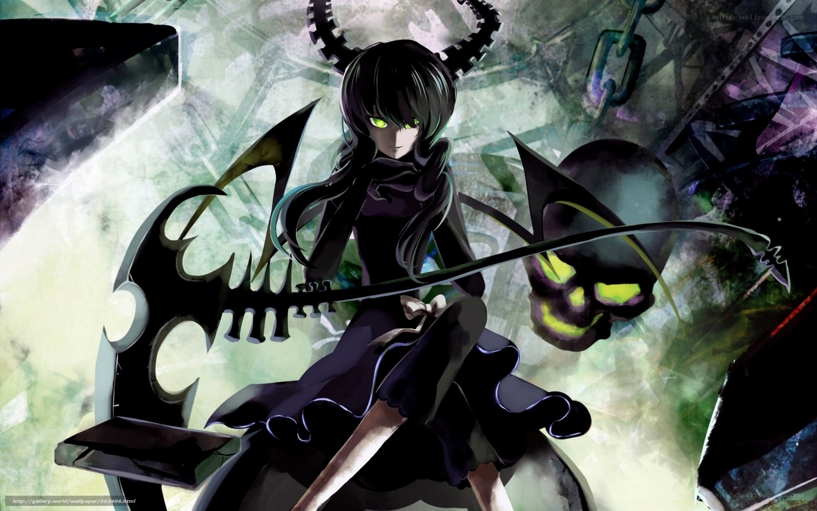anime girl with scythe