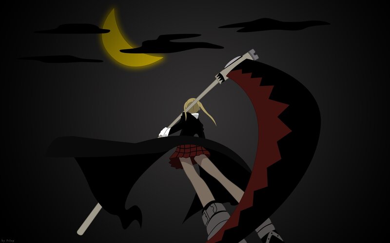 anime girl with scythe