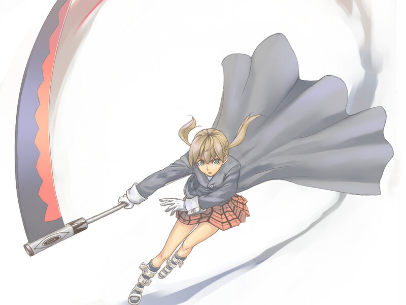 anime girl with scythe