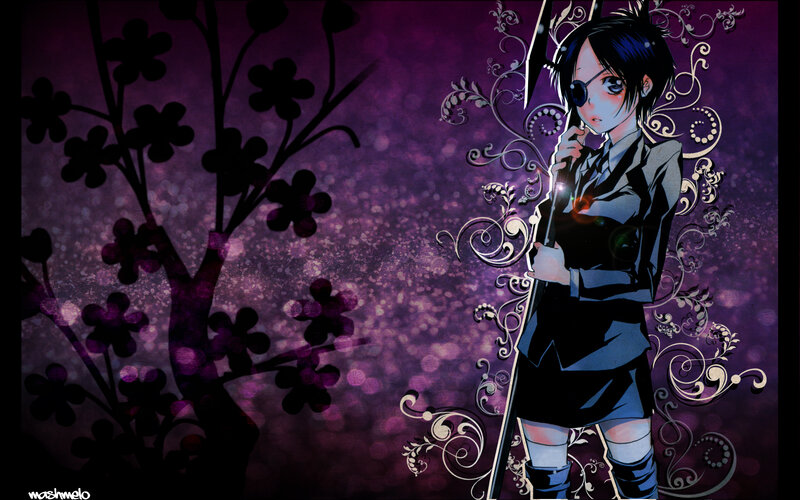 anime girl with scythe