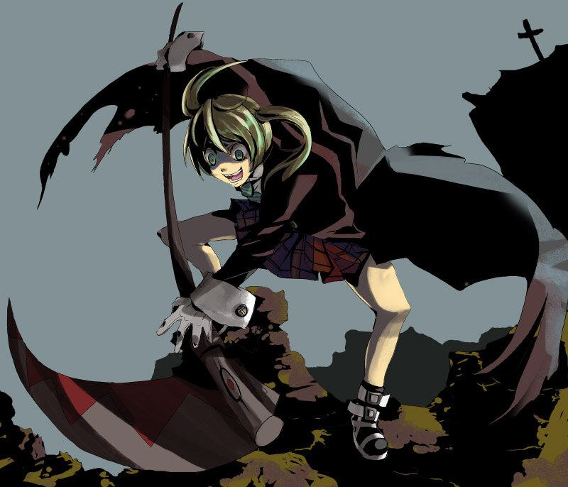 anime girl with scythe