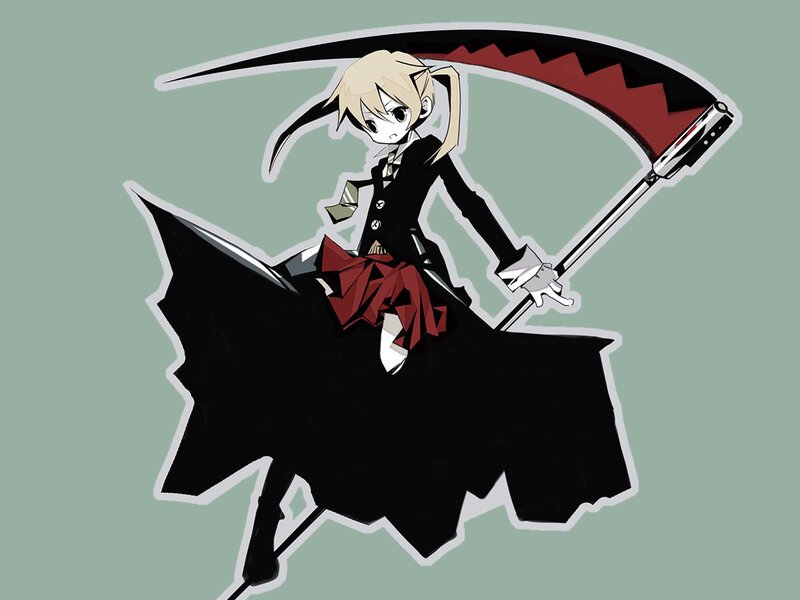anime girl with scythe