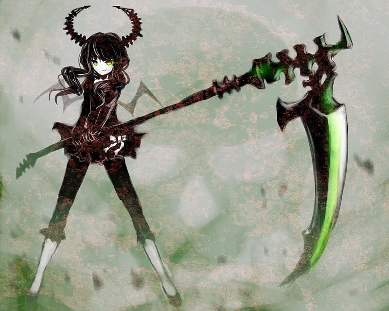 anime girl with scythe