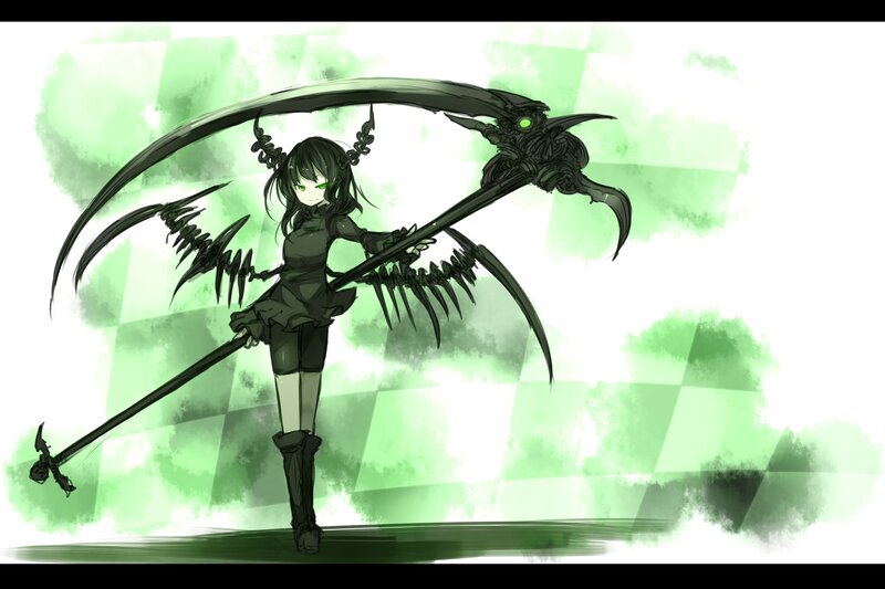 anime girl with scythe