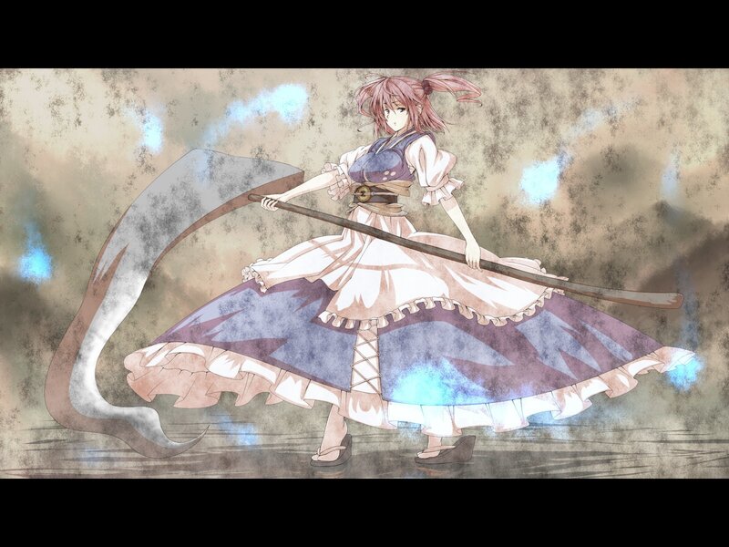 Anime girl with scythe