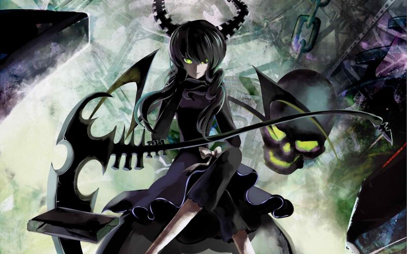 anime girl with scythe