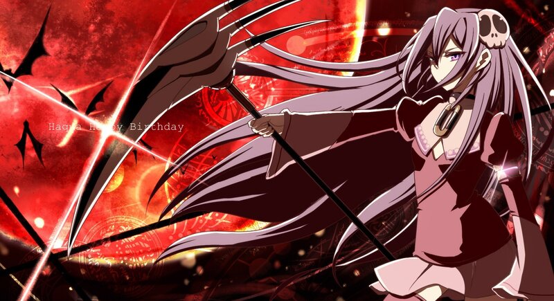 anime girl with scythe