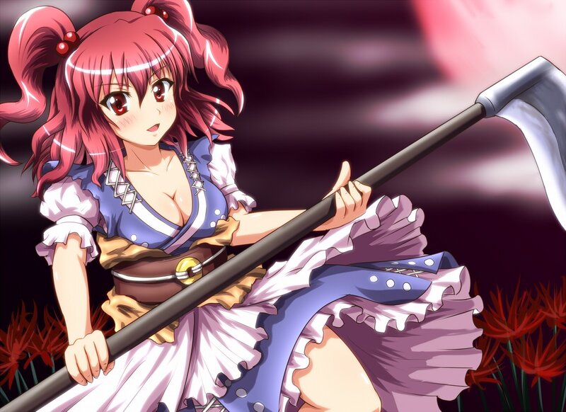 Anime girl with scythe