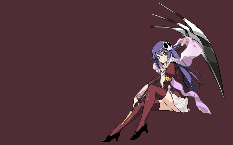 anime girl with scythe