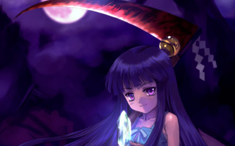 anime girl with scythe