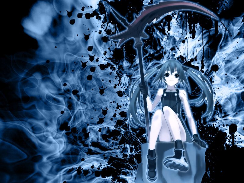 anime girl with scythe
