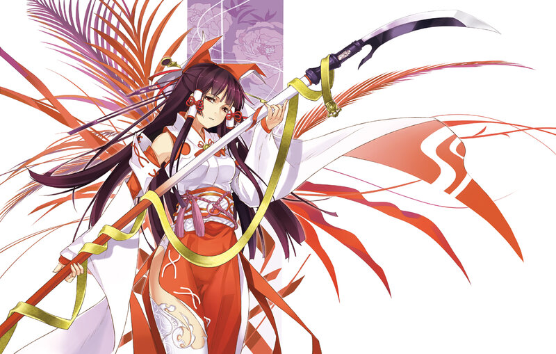 anime girl with scythe