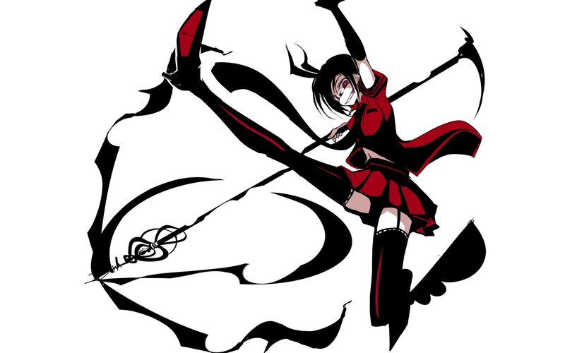 anime girl with scythe