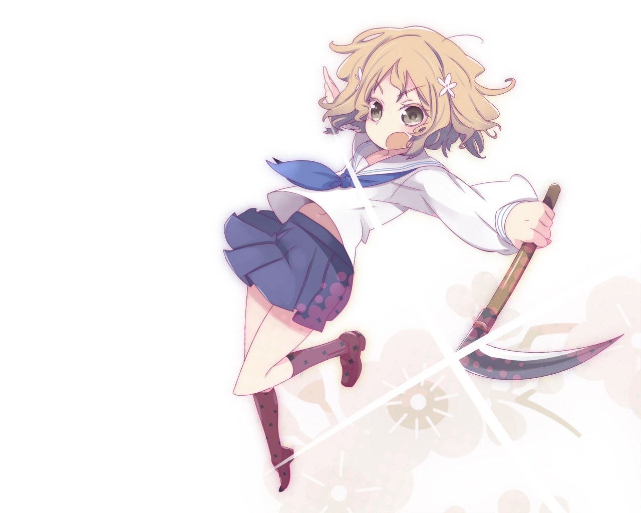 anime girl with scythe