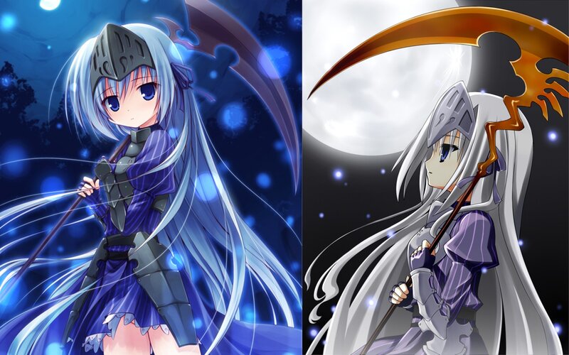 Anime girl with scythe