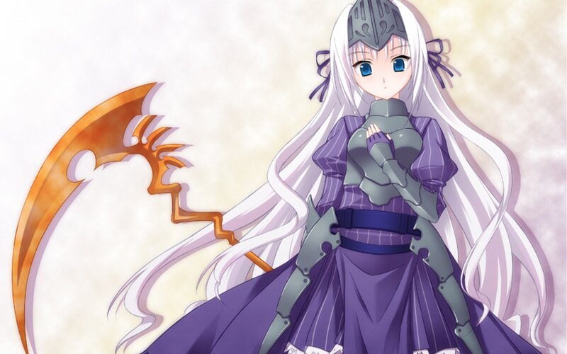 anime girl with scythe