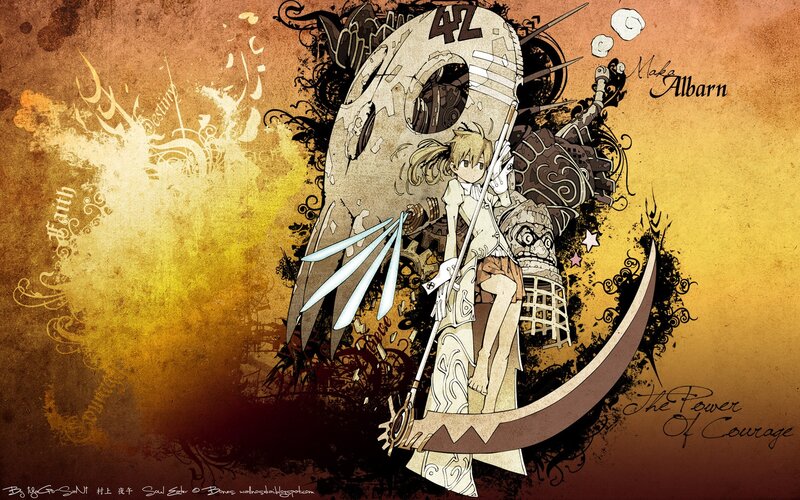 Anime girl with scythe