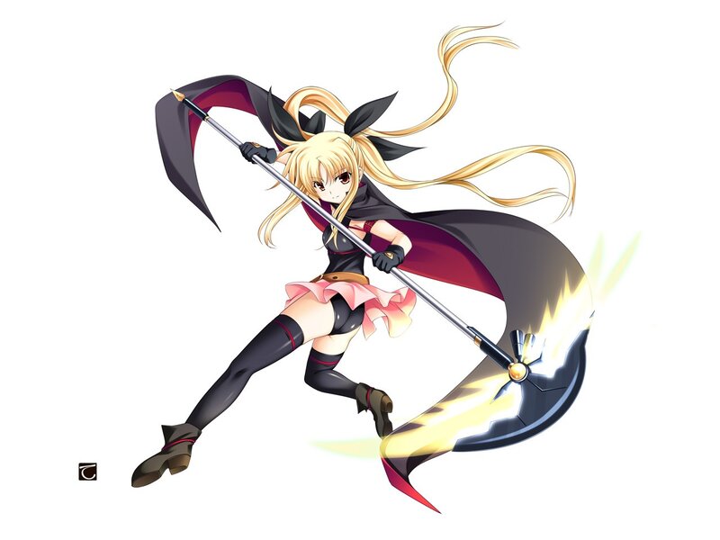 anime girl with scythe