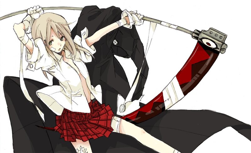 anime girl with scythe