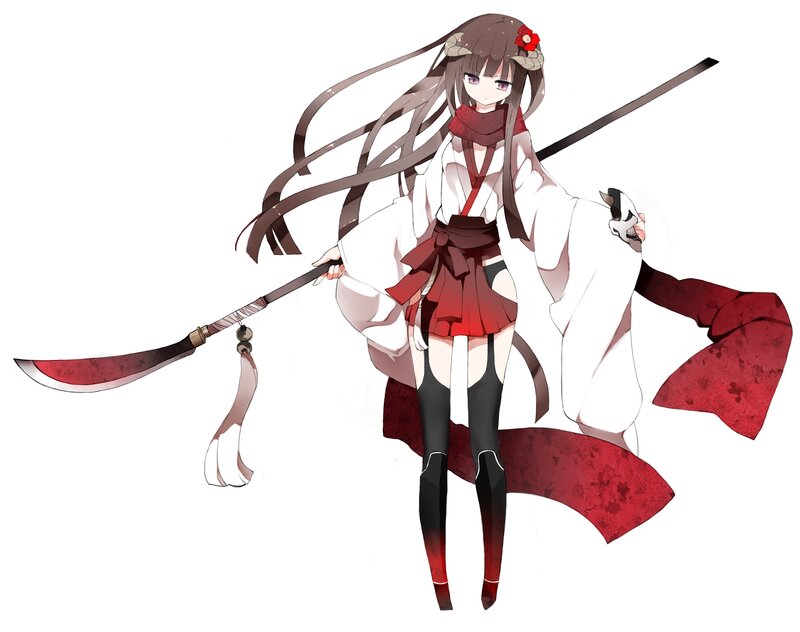 anime girl with scythe