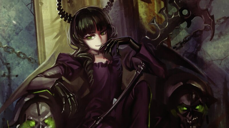 anime girl with scythe