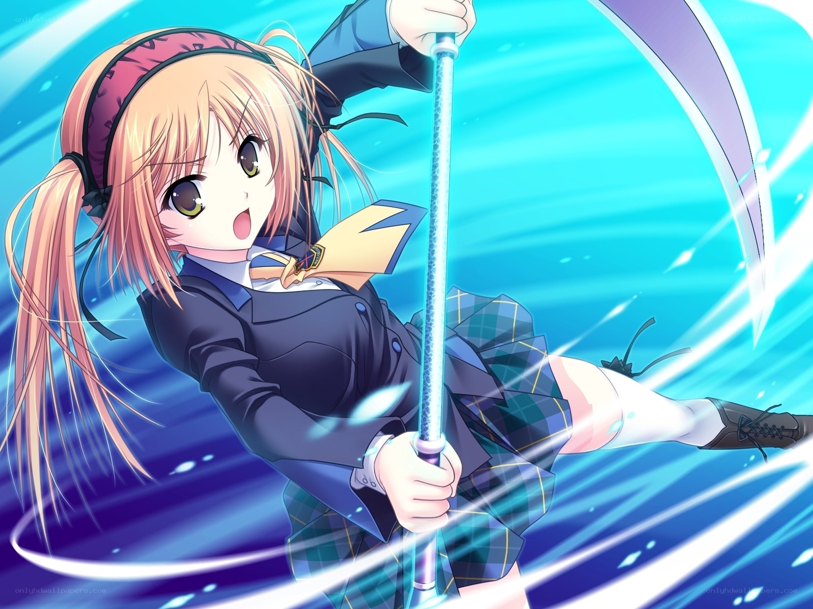 anime girl with scythe