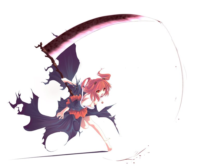 Anime girl with scythe