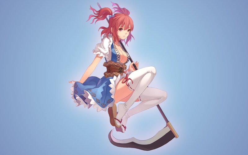 anime girl with scythe