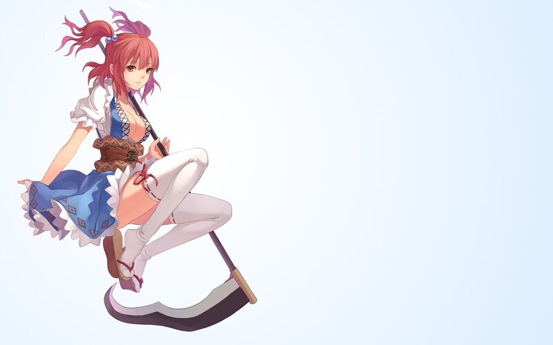 Anime girl with scythe