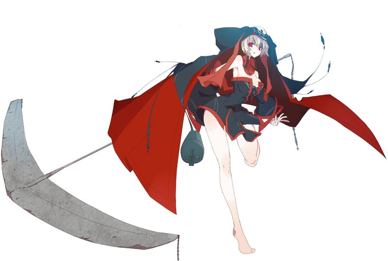 Anime girl with scythe