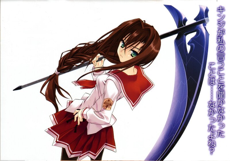 Anime girl with scythe