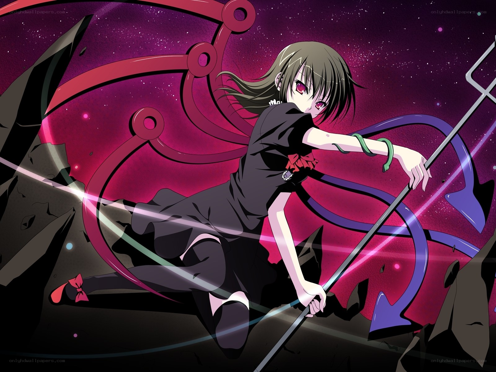 anime girl with scythe