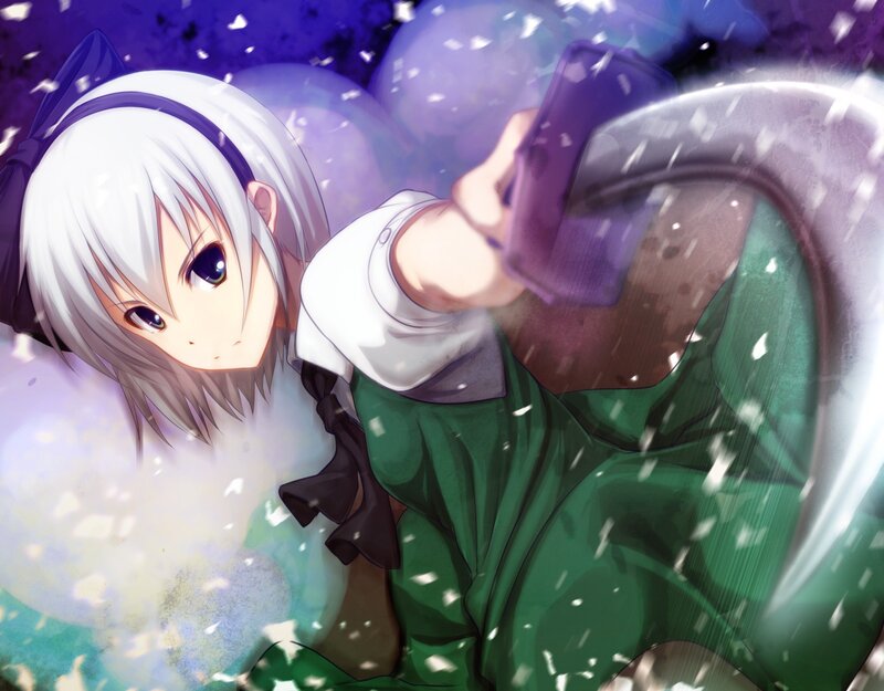 anime girl with scythe