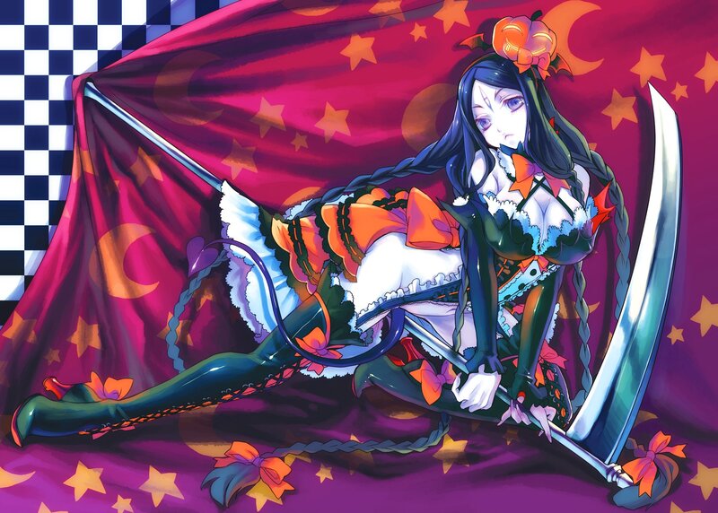 Anime girl with scythe