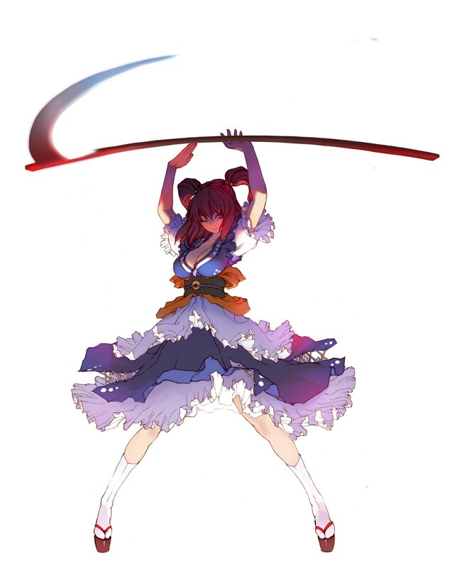 anime girl with scythe