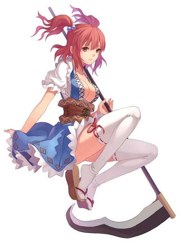 anime girl with scythe