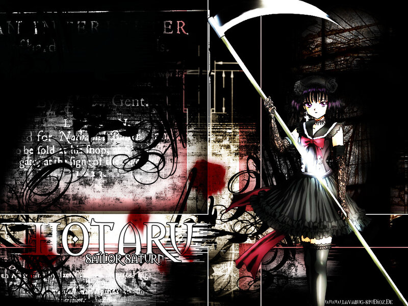 Anime Girl with Scythe — Black, Dark, Dramatic