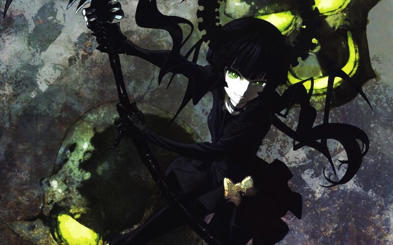 Anime Girl with Scythe — Black, Dark, Manga