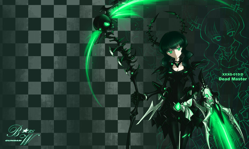 Anime Girl with Scythe — Black